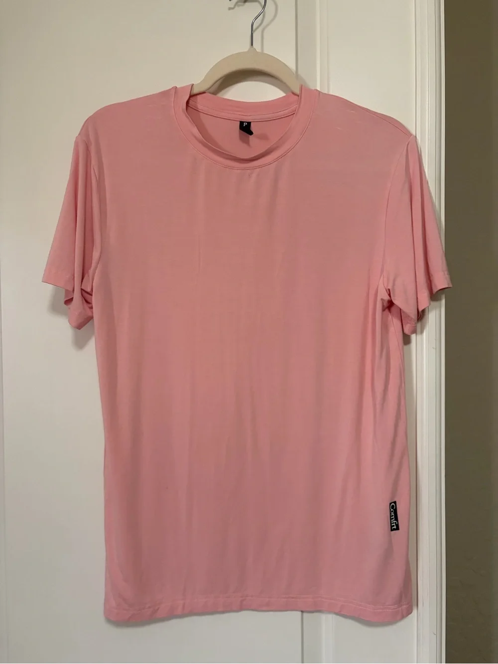 🎀Comfrt Cloud Loungwear Baby Pink Wide-Leg Lounge Pants & S/S Tee Set🎀